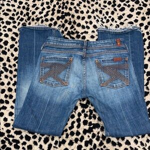 7 For All Mankind Classic Blue Straight Leg Jeans